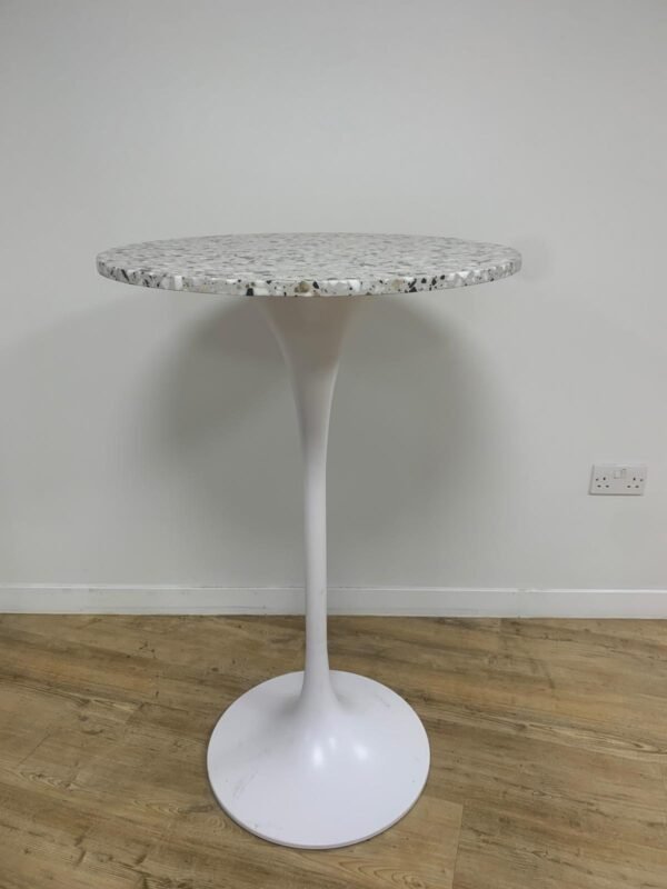 High Bar Table | Original round marble top