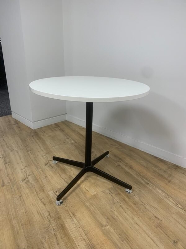 Modern Round Dining Table | White Top