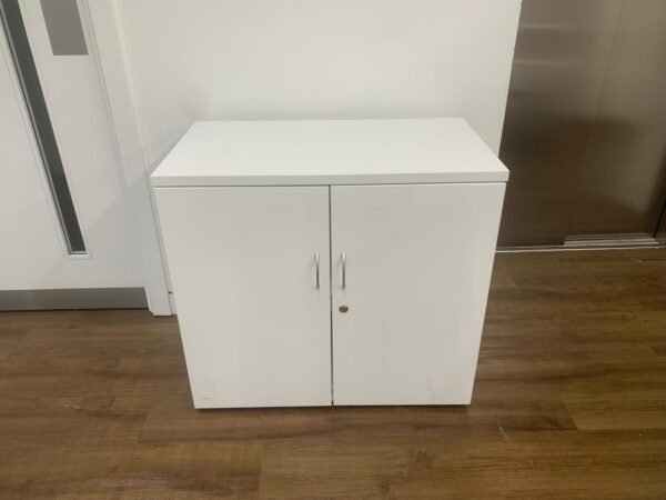 Modern White Medium | Sized Office Cabinet