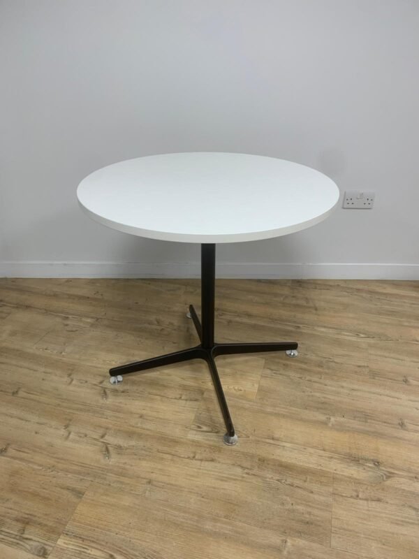 Modern Round Dining Table | White Top - Image 4