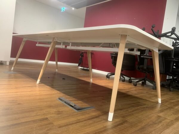 Premium Wooden Meeting Table with Power & USB - Image 3