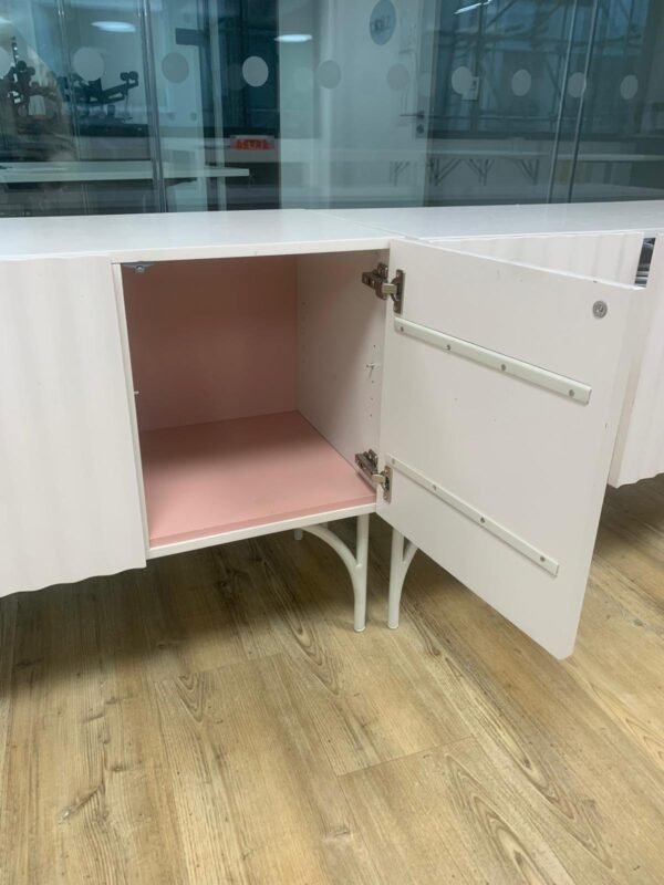 Low Height Storage Cabinet with 2 Doors & Shelves - Image 4