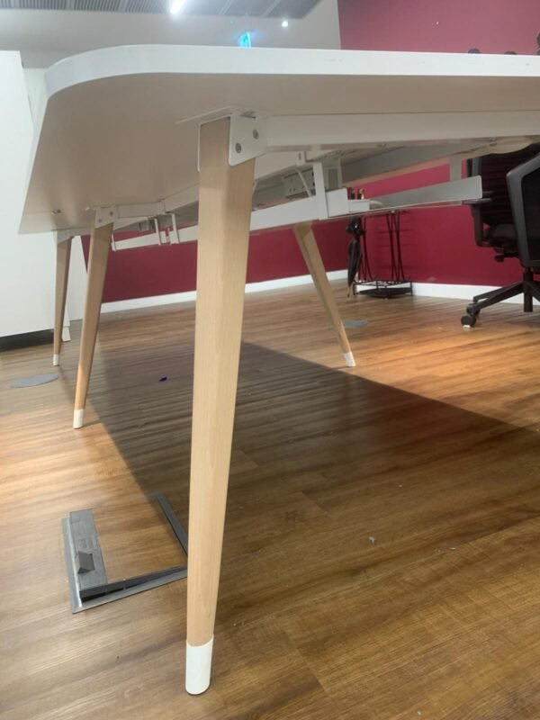 Premium Wooden Meeting Table with Power & USB - Image 4
