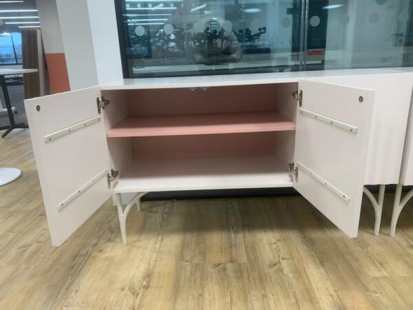 Low Height Storage Cabinet with 2 Doors & Shelves - Image 5