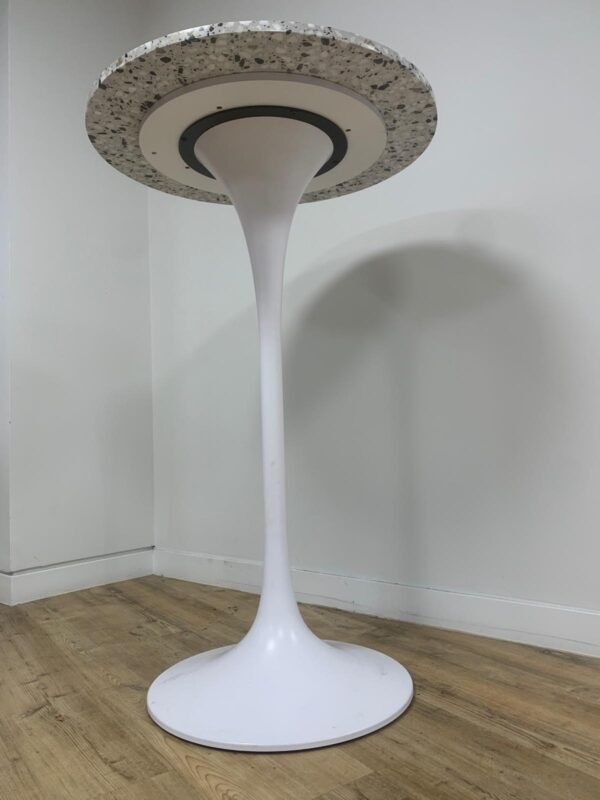 High Bar Table | Original round marble top - Image 5