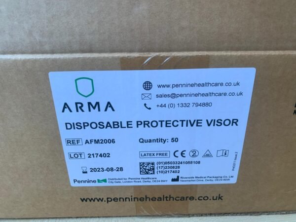 Disposable Protective Visors by Pennine Healthcare - Image 3