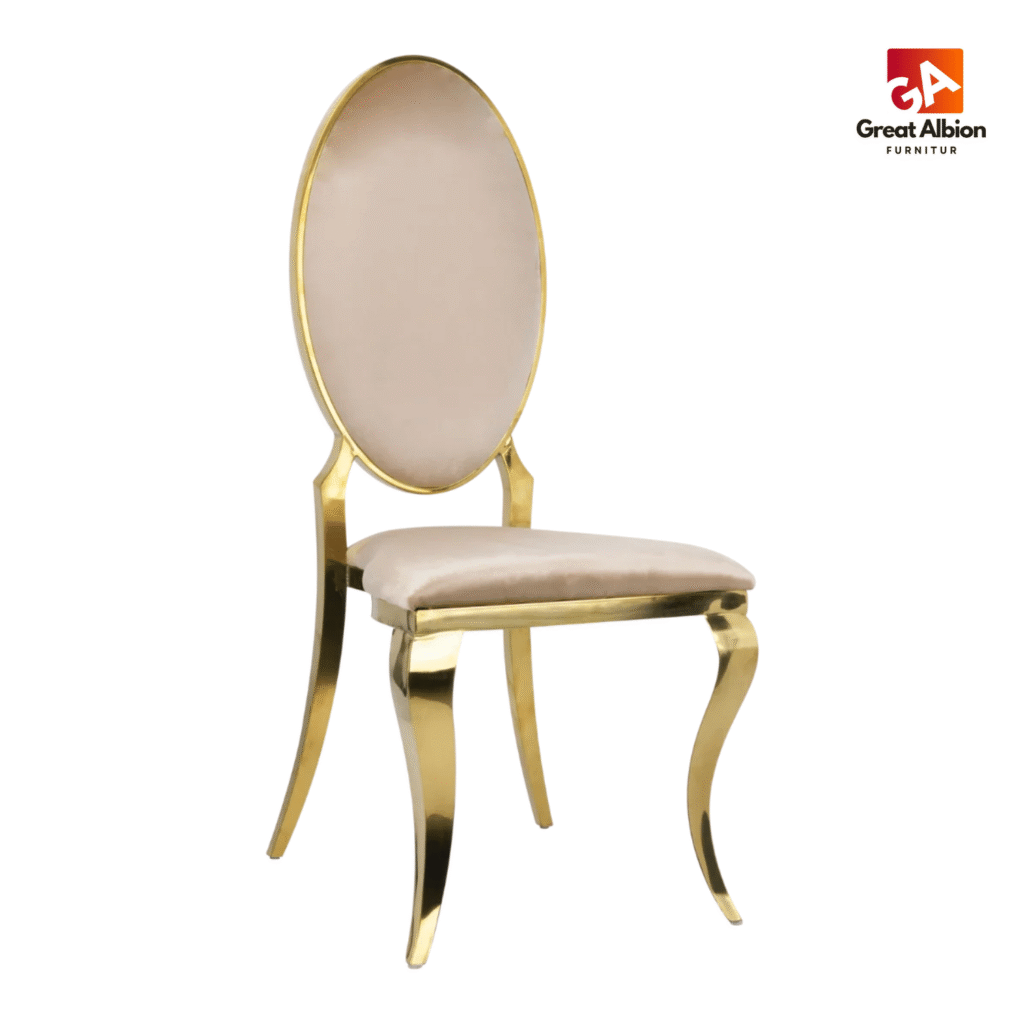 Opal Oval Back Velvet Stacking Chair Black 2