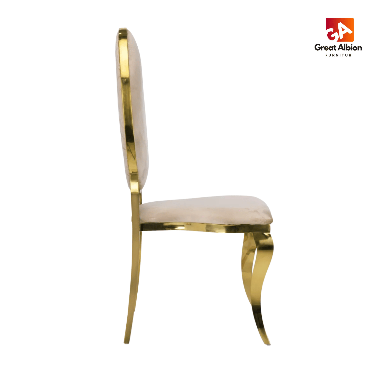 Opal Oval Back Velvet Stacking Chair Black 5