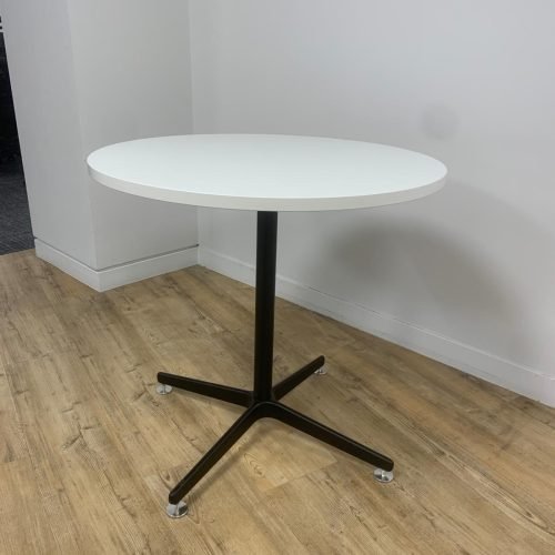 Modern Round Dining Table | White Top